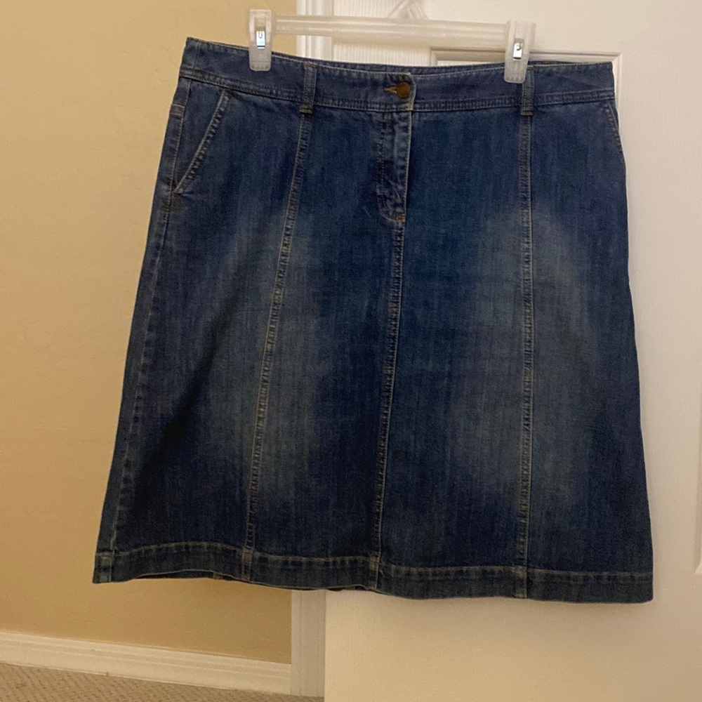 Boden Denim Pencil Skirt